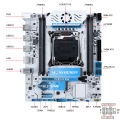 SOYO X99 Gaming Motherboard Kit C612 Chipset with Xeon E5-2682 V4 CPU & 16GB(2x8GB) DDR4 2133MHz RAM M.2 NVME SATA3 TPM2.0 Pin.