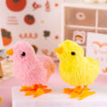 1 PCs random color random multicolor simulation plush chicken roll jumping. 