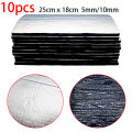 10pcs 5mm Car Sound Deadener Heat Insulation Mat for Auto Van Sound Proofing Deadening Insulation Mat Car Hood Noise Insulator.