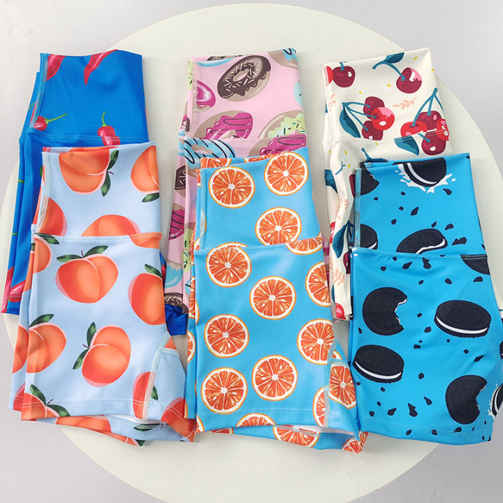Women%20Dopamine%20Printed%20Quick%20Dry%20Yoga%20Shorts%20High%20Stretch%20Fitness%20Training%20Sports%20Shorts%20-%20Image%202
