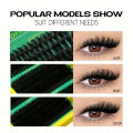 DIY Eyelash Extension Kit - Fluffy Mixed Lengths 10-16mm, 0.07mm Thick Lashes with Tweezers Beginner-Friendly Reusable Set. 