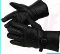 leather gloves. 