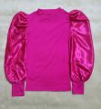 Satin Silk - Full Sleeve Full Body Crop tops - New Edition Blouse.