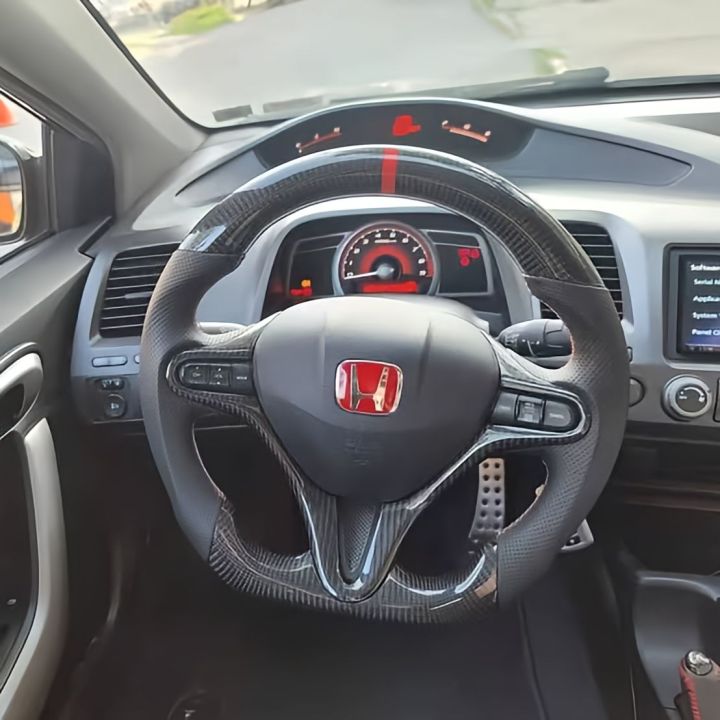 honda civic city carbon fiber steering