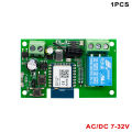 Wifi Smart Switch 7-32V 85-250V Mini Wifi Light Controller 433RF Receiver Gate Garage Opener Smart Life Tuya APP 1 Gang Relay. 
