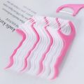 Pack Of 25 PC's" Premium Dental Floss Picks With High Tensile Strength | Anti Skid Handle Tooth Cleaning Flosser Sticks | Strong Pull Thread With Dual Use Tail Toothpick For Easy Oral Care And Daily Teeth Cleaning. 