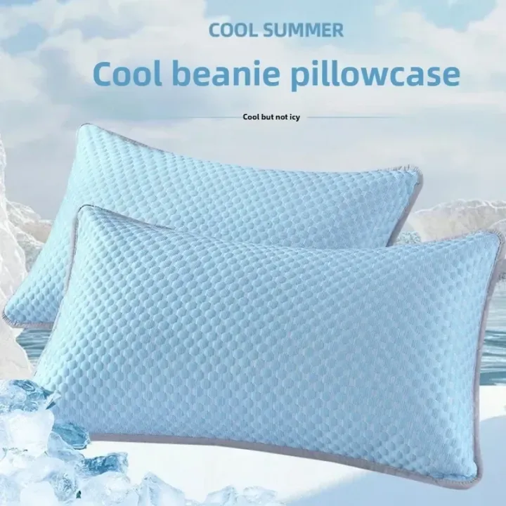 Summer%20Cooling%20Ice%20Silk%20Pillowcase%20with%20Cool%20Beads%20Solid%20Color%20Washable%20Breathable%20Pillow%20Cover%20for%20Home%20Bedroom%20-%20Image%206