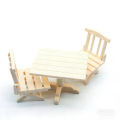 3 pcs 1:12 scale set of furniture and tables, including miniature items for doll houses, mini living rooms, outdoor camping.