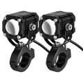 Motorcycle LED Auxiliary Headlight Work Light High and Low Beams Super Bright Spotlight Driving Fog Lamp Universal Waterproof. 