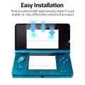 2PCS PET Screen Protector For 3DS HD Clear Explosion-proof Game Console Screen Protective Film Water-proof NOT Glass.