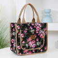Fashion Handbag Floral Print Lunch Bag Large Capacity Thermal Thickened Thermal Insulation Bag Portable Ice Pack Women. 