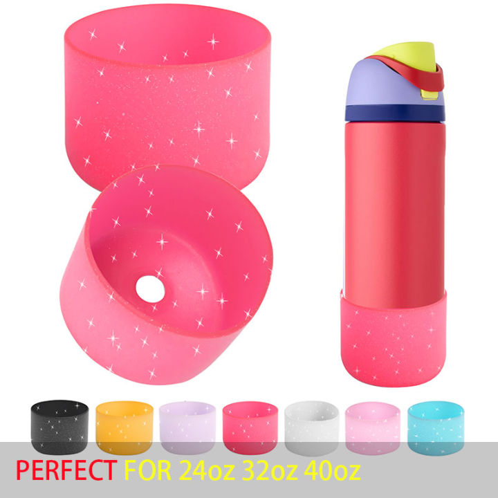 For Owala New Coaster 24oz 32oz 40oz Deep Rose Anti-Slip Protective Sleeve Bottom Bumper Protective Bottom Bumper Protector