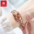 Olevs 7006 model ladies watch luxury fashion exclusive design ceramic strap waterproof imported quartz movement wrist-watche for women with box. 