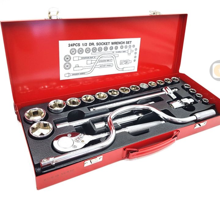 Wrinch%20And%20Socket%20Set%20With%20Metallic%20Tool%20Box%20(24pcs)%20-%20Image%202