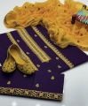 Lawn Cotton 3pc Suits - Embroidery- Same Matching Khussa. 