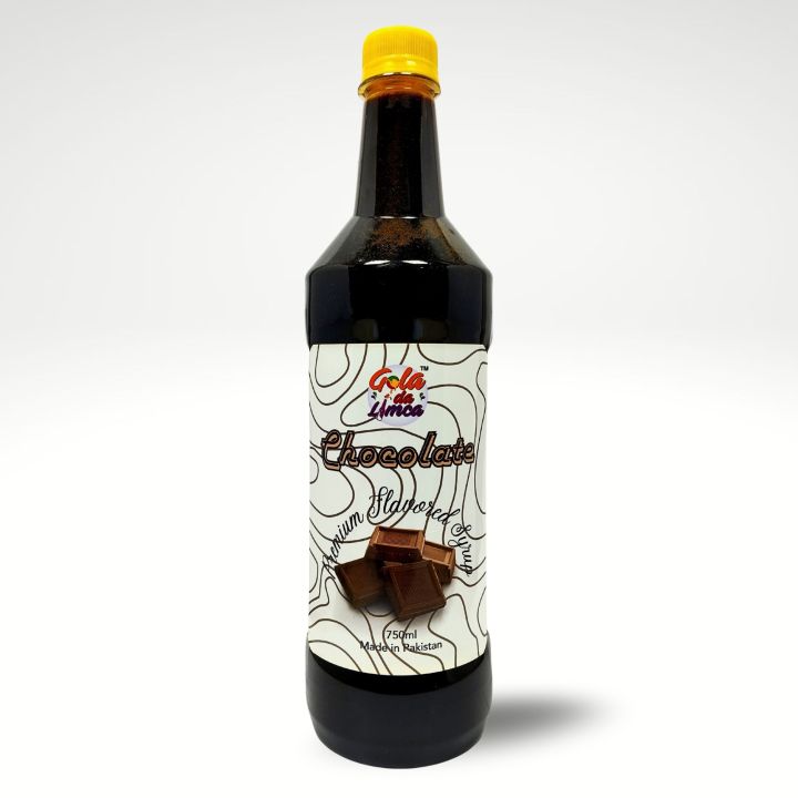 Chocolate Syrup - Original Flavoring Syrup - Premium Flavored Syrup - Sharbat - 750ml - Gola Da Limca