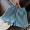 Baby Cotton Linen Shorts Summer New Children's Solid color Short Pant Boys Girls Thin Short Pants Girls Boy Clothing. 