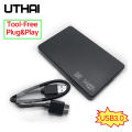 UTHAI T22 2.5" SATA to USB3.0 HDD Enclosure Mobile Hard Drive Cases for SSD External Storage HDD Box With USB3.0/2.0 Cable ABS. 