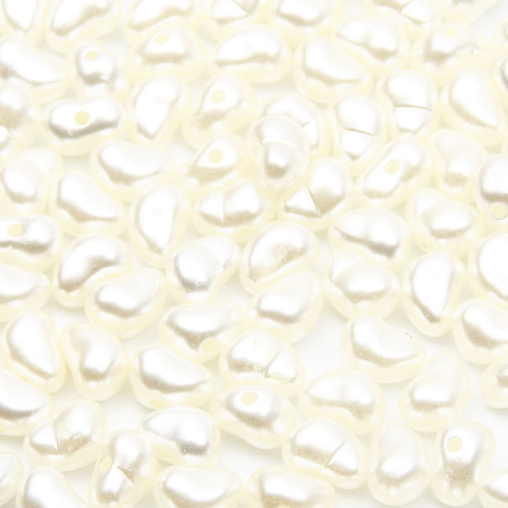 100pcs%206x9mm%20Irregular%20Beige%20Acrylic%20Charms%20Pearl%20Beads%20Imitation%20Pearls%20Loose%20Beads%20For%20Jewelry%20Making%20Diy%20Bracelet%20Necklace%20-%20Image%204
