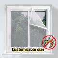 Customizable Size Insect Mosquito Nets Self-Adhesive Against Mosquitoes and Flies Mesh Insect Fly Screen Curtain Indoor in Summe.