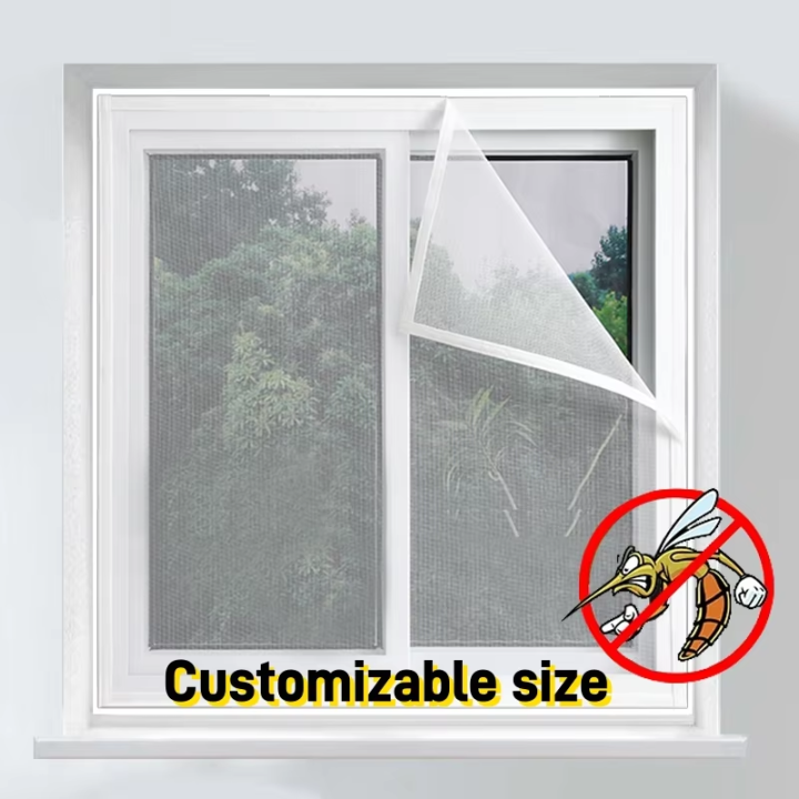 Customizable Size Insect Mosquito Nets Self-Adhesive Against Mosquitoes and Flies Mesh Insect Fly Screen Curtain Indoor in Summe