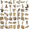 50pcs Aesthetic Burned Shredded Paper Stickers Water Bottle Sticker Laptop Luggage Guitar Diary Waterproof Vinyl Phone Decals. 