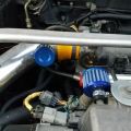 Universal 12mm Car Air Filter Vent Crankcase Breather Filter Valve Stem Covers Mini Air Breather Cold Air Intake. 