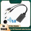 Bluetooth Radio Cable Adapter Car AUX Bluetooth 5.0 Music Audio Receiver Universal For BMW E90 E91 E92 E93 3.5mm Plug. 