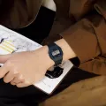 Casio LED Digital Watch for Men Waterproof Sports Military Wrist Watch Stainless Steel Luxury Silver Watch. 