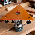 Trimming Machine Router Base Triangular Plate for Slotting and Chamfering - Woodworking Milling Groove Balance Board Flip Plate.