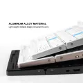 BOW Mini Folding Bluetooth Keyboard Wireless Keypad Support3 Devices With Stand Rechargeable Foldable Keyboard for Phone Tablet. 