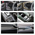Carbon Fiber Vinyl Wrap Self Adhesive Car Sticker Waterproof Auto Glossy Vinyl Carbon Fiber Laptop Skin Film for Car Accessories.