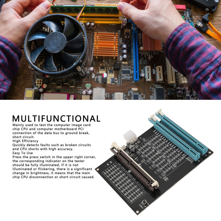 Graphics Connection Test Graphics Card Tester with Light AGP PCI-E Dual Purpose Display Video ...