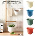 Plastic trash bin kitchen cabinet door hanging trash bin trash can wall mounted trash bin bathroom toilet waste storage bin. 