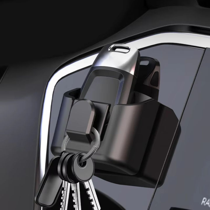 Car%20Key%20Holder%20Clip%20Car%20Interior%20Storage%20Box%20Dashboard%20Organizer%20Adhesive%20Mount%20Upgrade%20Style%20For%20Card%20Key%20Rack%20Universal%20Fit%20-%20Image%202