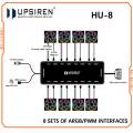 UPSIREN HU-8 Chassis Fan Hub，8 Sets of ARGB and PWM Interfaces,Bottom magnetic design，Support motherboard synchronization. 