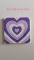 Aesthetic Radiating Heart canvas Painting 4 x 4. 