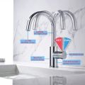 Sink Tap for Kitchen | High Arc Single Handle Kitchen Sink Faucet with Hot & Cold Mixer Tap | 360 Degree Rotation Kitchen Tap | Kitchen Sink Tap. 