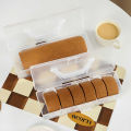 Transparent Rectangular Pvc Cake Box Storage Packaging Box Baked Dessert Biscuit Party Food Western Pastry Kraft Storage Box. 