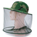 Anti Insect Mesh Fishing Caps Mosquito Head Net Camouflage Bee Veil Hat Outdoor Face Cover Sun Protection for Beekeeping Hiking.