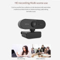 Webcam Computer Camera 1080P HD USB With Microphone Support  Desktop Computer Laptop Suitable For Live Video Call Conference. 