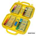 Kids Artist Oil Pastel colours pack of 12/24/36/48 colour sets with Free Sharpener and extra White pastel pencil like pastels. 