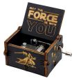 The Godfather Music Box Hand Crank Musical Box Carved Wooden Play The Theme Song of The Godfather Home Decor Christmas Gifts. 