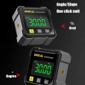 4-Side Magnetic Digital Angle Gauge With Laser Electronic Protractor Horizontometer Inclinometer Angle Ruler Slope Measuring. 