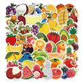 50PCS Vivid Fruit & Vegetables(Grape Cherry Carrot Broccoli) Stickers Pack ,Waterproof Vinyl Stickers for Laptop phone. 