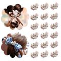 10PCS Rhinestone Button Craft Flatback Sewing Accessories Apparel Rhinestone Button Flower Buttons Garment Buckle Pearl Hairpin. 