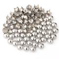 100Pcs Silver Copper Round Cone Rivet Spike Studs Spots DIY Rock Punk 8mm. 