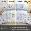 3pcs/set Leaf Floral Pattern Duvet Cover Set(1 Duvet Cover & 2 Pillowcase）Soft And Skin-Friendly Duvet Cover Bedding Set. 