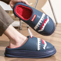 Pmoiste Cute Slippers For Men Embroider Cushion Platform House Shoes Durable Comfortable Warm Living Room Slip-on Winter Indoor. 