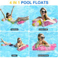 1 Packs Hammock Pool Floats Adults,  Multi-Purpose Inflatable Pool Floats PVC Water Hammock Lounge Floaties. 